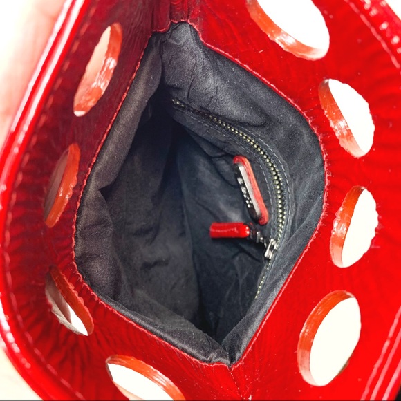 *RARE* Seril Mini Knockout Bag Red Patent Leather - Picture 7 of 8